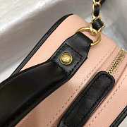 Chanel CC Filigree Large Vanity Case Bag in Grained Calfskin Beige A93344 Pink/Black - 21x16x8.5cm - 3