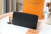 Kitlife Louis Vuitton Zippy Wallet Mahina Black Leather – M58429 – 19x10cm - 4