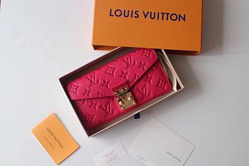 Kitlife Louis Vuitton Metis Wallet Monogram Empreinte Leather Red - M62458