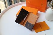 Kitlife Louis Vuitton Pocket Organizer Wallet Monogram Eclipse Canvas Brown – M68902 - 8 x 11 x 1 cm - 5