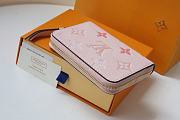 Kitlife Louis Vuitton Zipper Coin Purse Gradient Pink Monogram Empreinte Leather – M80408 – 11 x 8.5 x 2 cm - 4