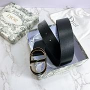 Kitlife Dior Belt 30 Montaigne Black Smooth Calfskin – 3.5 cm  - 6