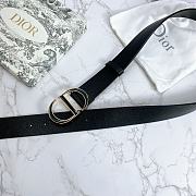 Kitlife Dior Belt 30 Montaigne Black Smooth Calfskin – 3.5 cm  - 5