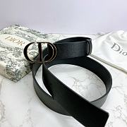 Kitlife Dior Belt 30 Montaigne Black Smooth Calfskin – 4.0 cm  - 1