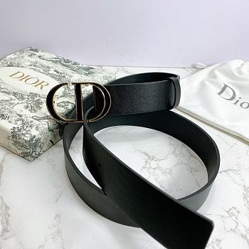 Kitlife Dior Belt 30 Montaigne Black Smooth Calfskin – 4.0 cm 