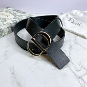 Kitlife Dior Belt 30 Montaigne Black Smooth Calfskin – 4.0 cm  - 3