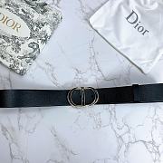 Kitlife Dior Belt 30 Montaigne Black Smooth Calfskin – 4.0 cm  - 4