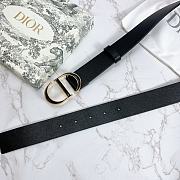 Kitlife Dior Belt 30 Montaigne Black Smooth Calfskin – 4.0 cm  - 5