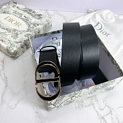 Kitlife Dior Belt 30 Montaigne Black Smooth Calfskin – 4.0 cm  - 6