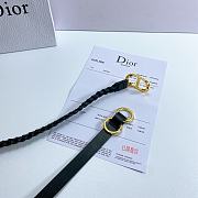 Kitlife Dior Belt Diordouble Belt Black Smooth and Braided Calfskin – 1.5 cm  - 2