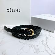 Kitlife Celine Belt Black Cowhide Leather – 2.0 cm  - 6
