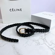 Kitlife Celine Belt Black Cowhide Leather – 2.0 cm  - 5