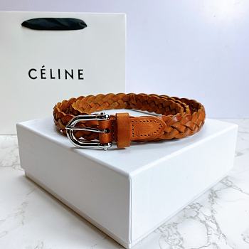 Kitlife Celine Belt Brown Cowhide Leather – 2.0 cm 