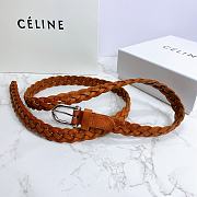 Kitlife Celine Belt Brown Cowhide Leather – 2.0 cm  - 5