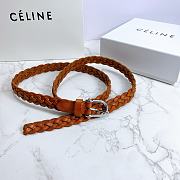 Kitlife Celine Belt Brown Cowhide Leather – 2.0 cm  - 4