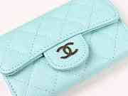 Chanel Wallet Caviar In Silver Hardware - 11.5x7cm - 2