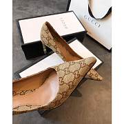 Kitlife Gucci Beige and ebony Original GG canvas High Heel  - 2