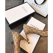 Kitlife Gucci Beige and ebony Original GG canvas High Heel  - 5