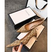 Kitlife Gucci Beige and ebony Original GG canvas High Heel  - 6