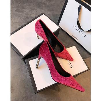 Kitlife Gucci Red and ebony Original GG canvas High Heel 