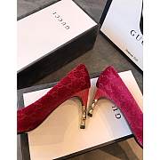 Kitlife Gucci Red and ebony Original GG canvas High Heel  - 6