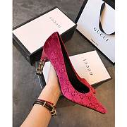 Kitlife Gucci Red and ebony Original GG canvas High Heel  - 3