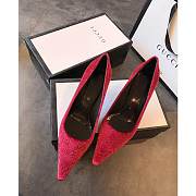Kitlife Gucci Red and ebony Original GG canvas High Heel  - 4