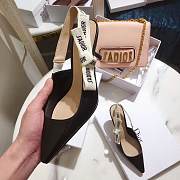 Kitlife J’Adior Slingback Pump High Heel Black Calfskin - 4