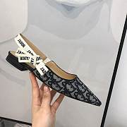 Kitlife Dior Oblique Embroidered Slingback Pump High Heel Black - 5