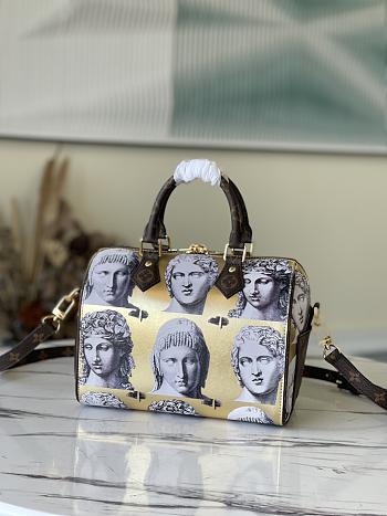 Kitlife Louis Vuitton Speedy Bandoulière 25 Prints Of Statue Heads - M59136 - 25 x 19 x 15 cm