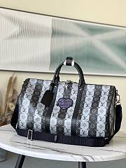 Kitlife Louis Vuitton Keepall Silver Stripe Heart (with shoulder strap) - M40567 - 50 x 29 x 22 cm - 1