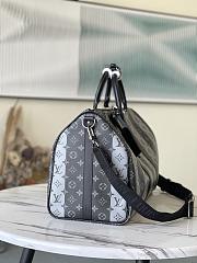 Kitlife Louis Vuitton Keepall Silver Stripe Heart (with shoulder strap) - M40567 - 50 x 29 x 22 cm - 2