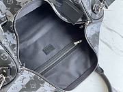 Kitlife Louis Vuitton Keepall Monogram Silver Stripe Grey/Black (with shoulder strap) - M40567 - 50 x 29 x 22 cm - 2