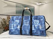 Kitlife Louis Vuitton Keepall Keepall Bandoulière 50 Travel Bag Blue - N50069 - 50 x 29 x 22 cm - 2