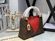 Kitlife Louis Vuitton V Tote MM Handbag Red - M43957 - 36.0 x 27.0 x 16.0 cm - 2