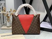 Kitlife Louis Vuitton V Tote MM Handbag Red - M43957 - 36.0 x 27.0 x 16.0 cm - 3