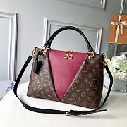 Kitlife Louis Vuitton V Tote MM Handbag Purple Red - M44798 - 36.0 x 27.0 x 16.0 cm - 1
