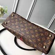 Kitlife Louis Vuitton V Tote MM Handbag Purple Red - M44798 - 36.0 x 27.0 x 16.0 cm - 5