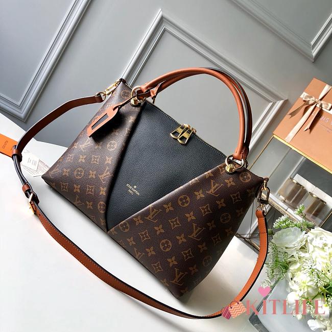 Kitlife Louis Vuitton V Tote MM Handbag Black - M44798 - 36.0 x 27.0 x 16.0 cm - 1