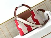 Louis Vuitton Capucines Embroidered Red Gold Buckle - M57361 -31.5×20×11cm - 4