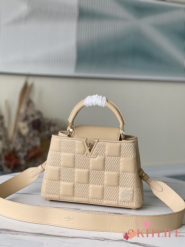 Kitlife Louis Vuitton Capucines BB Classic Damier Beige - M59225 - 27 x 18 x 9 cm - 1