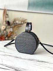 Kitlife Louis Vuitton Petite Boite Chapeau Crocodile Handbag Black - M43514 - 17.5 x 16.5 x 7.5 cm - 5