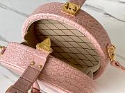 Kitlife Louis Vuitton Petite Boite Chapeau Crocodile Handbag Pink - M43514 - 17.5 x 16.5 x 7.5 cm - 4
