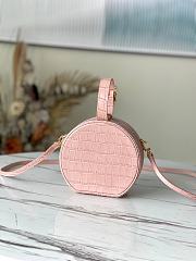 Kitlife Louis Vuitton Petite Boite Chapeau Crocodile Handbag Pink - M43514 - 17.5 x 16.5 x 7.5 cm - 2