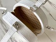 Kitlife Louis Vuitton Petite Boite Chapeau Crocodile Handbag White - M43514 - 17.5 x 16.5 x 7.5 cm - 4