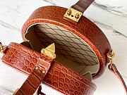 Kitlife Louis Vuitton Petite Boite Chapeau Crocodile Handbag Brown - M43514 - 17.5 x 16.5 x 7.5 cm - 4