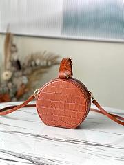 Kitlife Louis Vuitton Petite Boite Chapeau Crocodile Handbag Brown - M43514 - 17.5 x 16.5 x 7.5 cm - 2