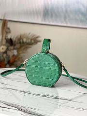 Kitlife Louis Vuitton Petite Boite Chapeau Crocodile Handbag Green - M43514 - 17.5 x 16.5 x 7.5 cm - 3