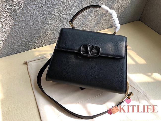 Kitlife Valentino Garavani VSling Handbag Black - 30 x 21 x 14 cm - 1