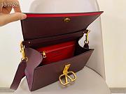 Kitlife Valentino Garavani VSling Handbag Burgundy - 30 x 21 x 14 cm - 6